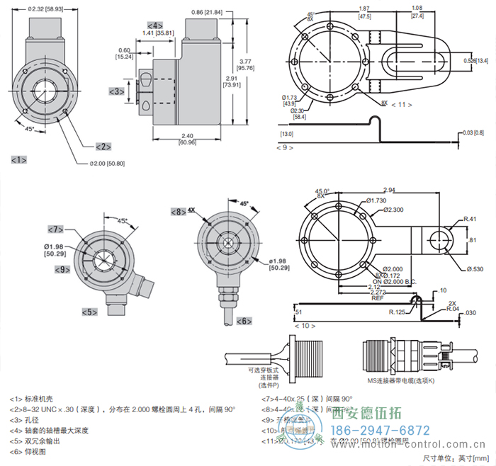 ISD25重載光電增量防爆編碼器外形及安裝尺寸 - 西安德伍拓自動化傳動系統有限公司